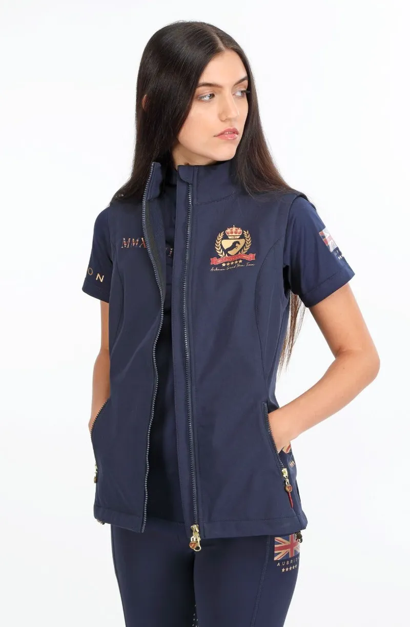 Aubrion Team Softshell Gilet Ladies in Navy-1